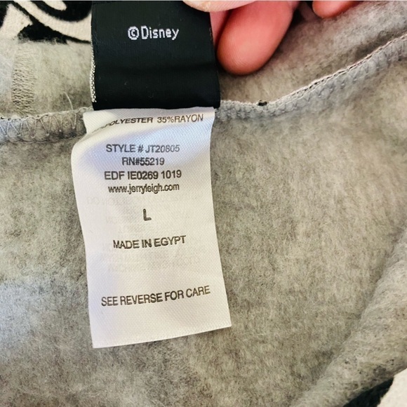 Disney Mickey Mouse Hooded Sweatshirt Size L - Picture 7 of 8